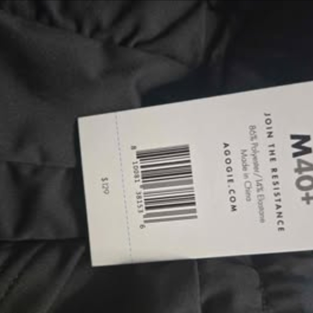 Black AOGGIE M40+ Black Exercise Pants With Bands